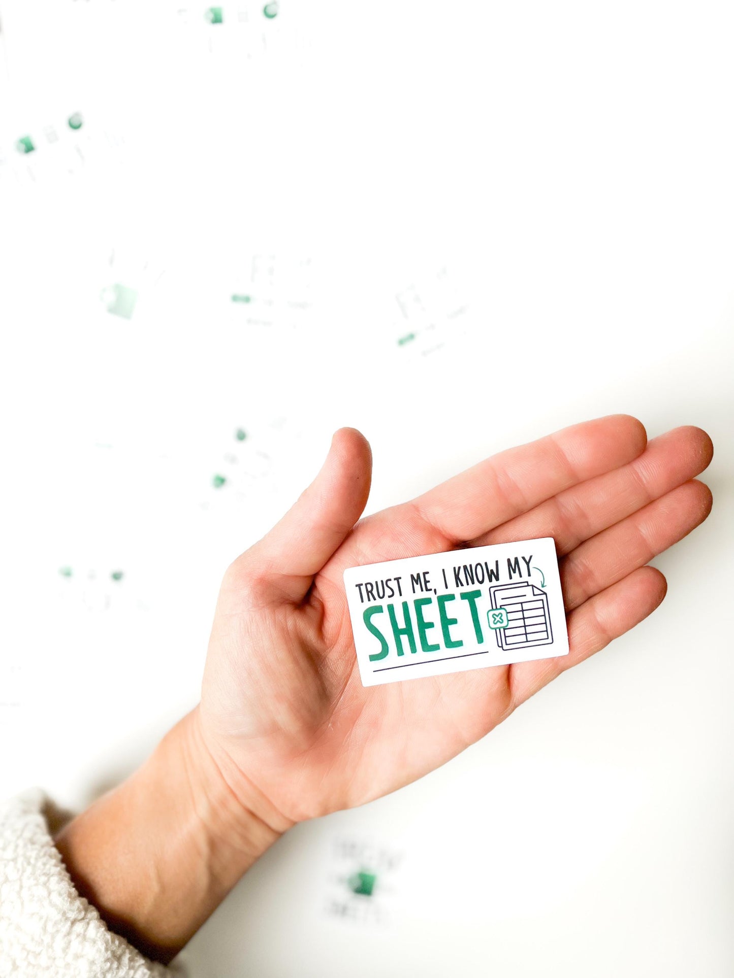 Spreadsheet Sticker set of 4 data lover gift accountant funny sticker for boss waterbottle decal coworker small gift under 15 office present