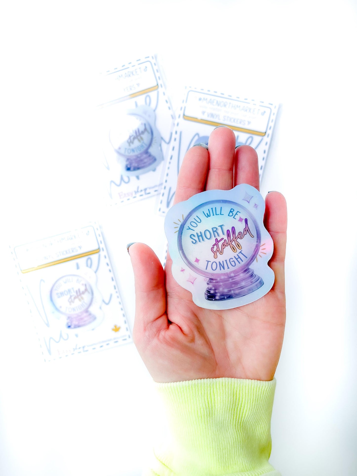 1 shift worker gift hollographic sticker for nurse sticker paramedic water bottle decal funny adult humour gift for bestie night shift gift