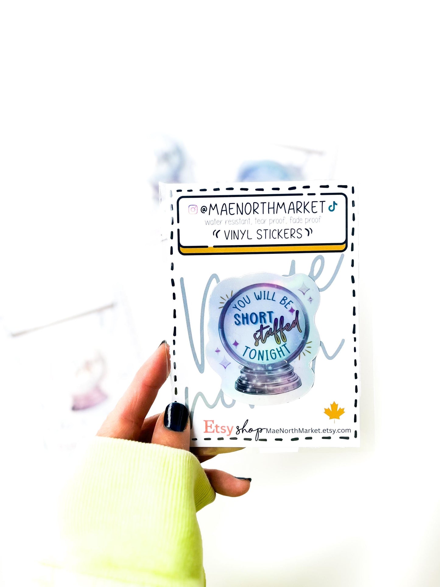 1 shift worker gift hollographic sticker for nurse sticker paramedic water bottle decal funny adult humour gift for bestie night shift gift