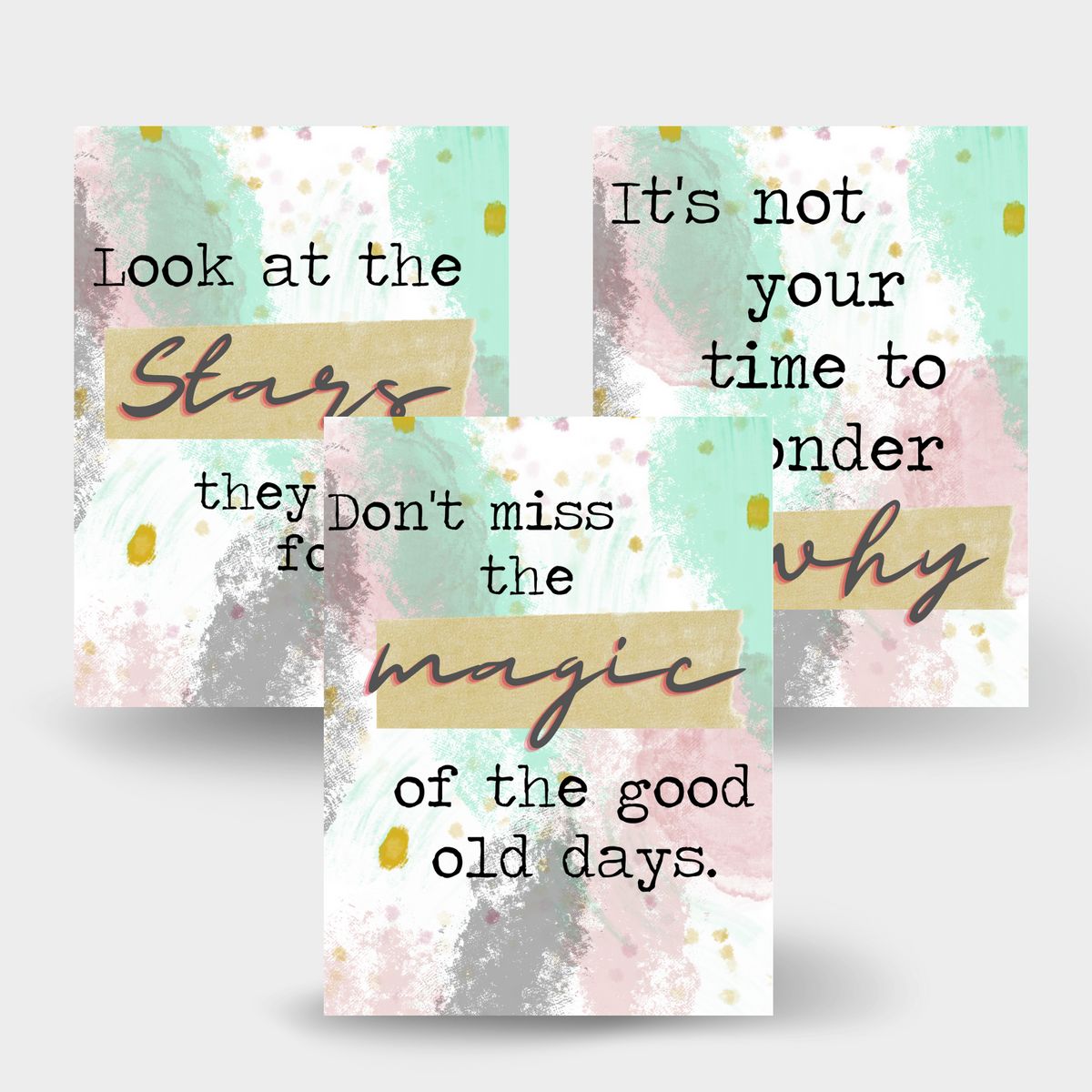 PRINTABLE AFFIRMATION CARDS - MIX TAPE DESIGN