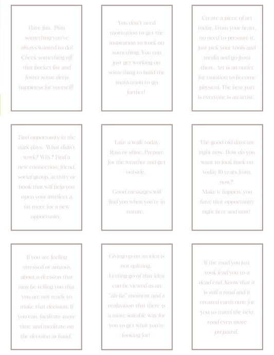 PRINTABLE AFFIRMATION CARDS - MINIMALIST DESIGN
