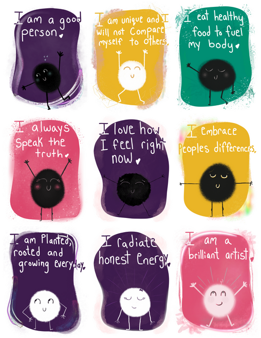 PRINTABLE AFFIRMATION CARDS - KIDS MESSAGES